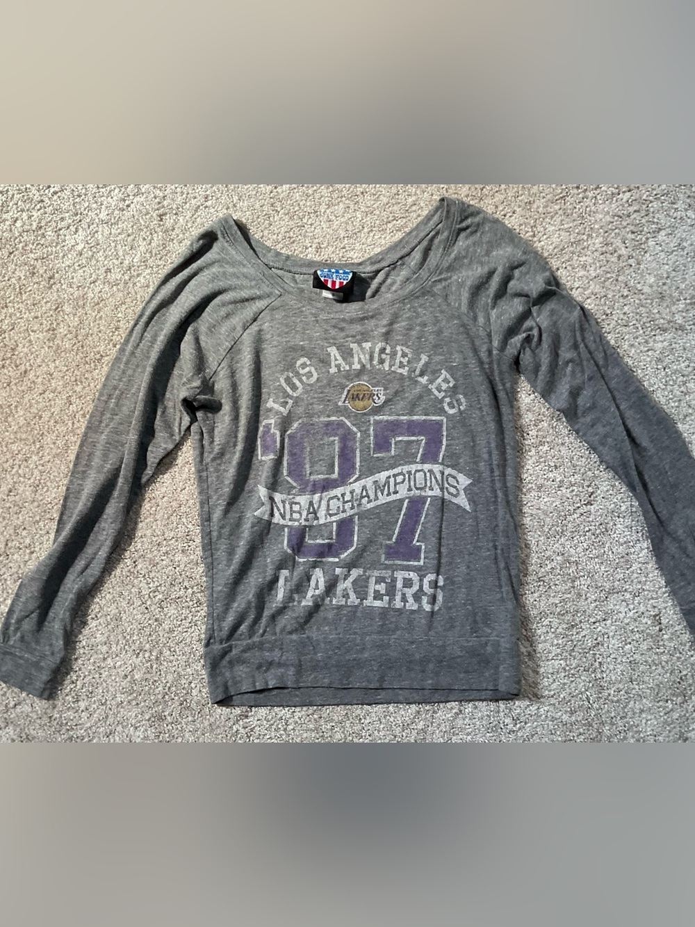 Gray '97 NBA Champions Long-Sleeve Tee